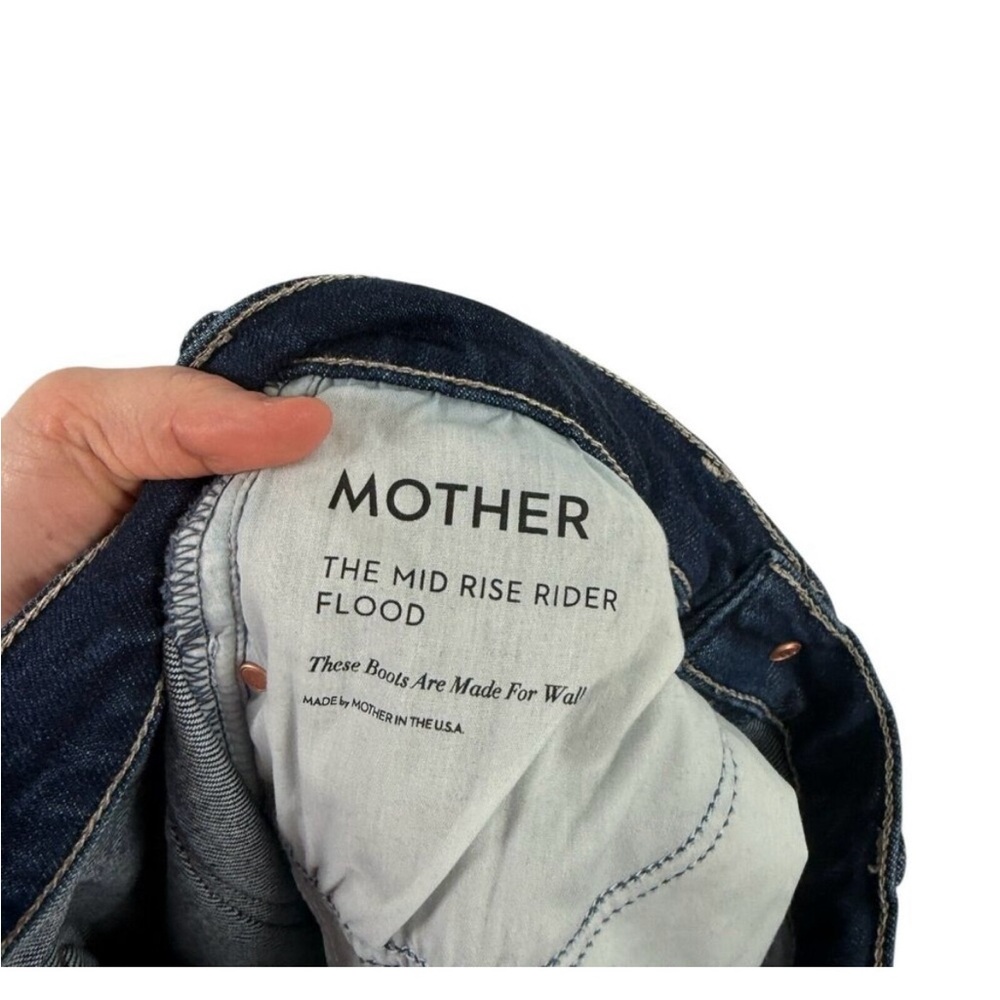 MOTHER Mid Rise Rider Flood Jeans, Size 28 - Picture 7 of 10